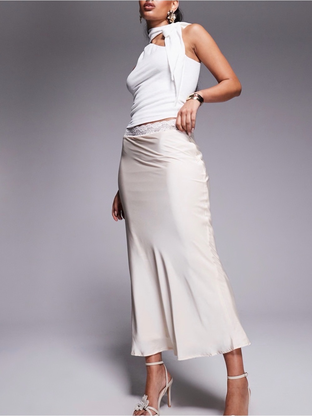 Princess Polly Lace-Trim Skirt
